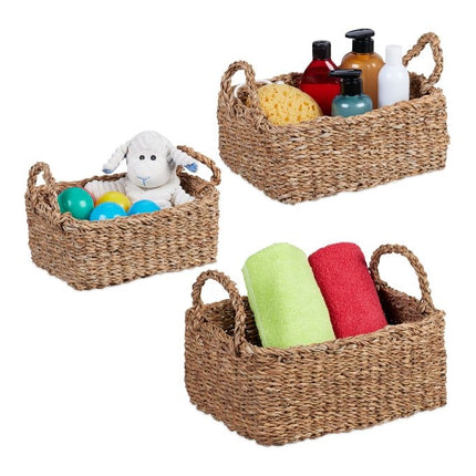 panier de rangement en 3 parties en algues